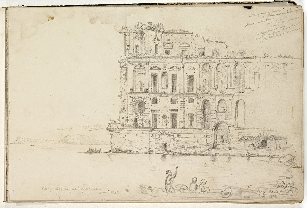 Palazzo della Regina Giovanna, Naples, vers 1832 - Thomas Cole