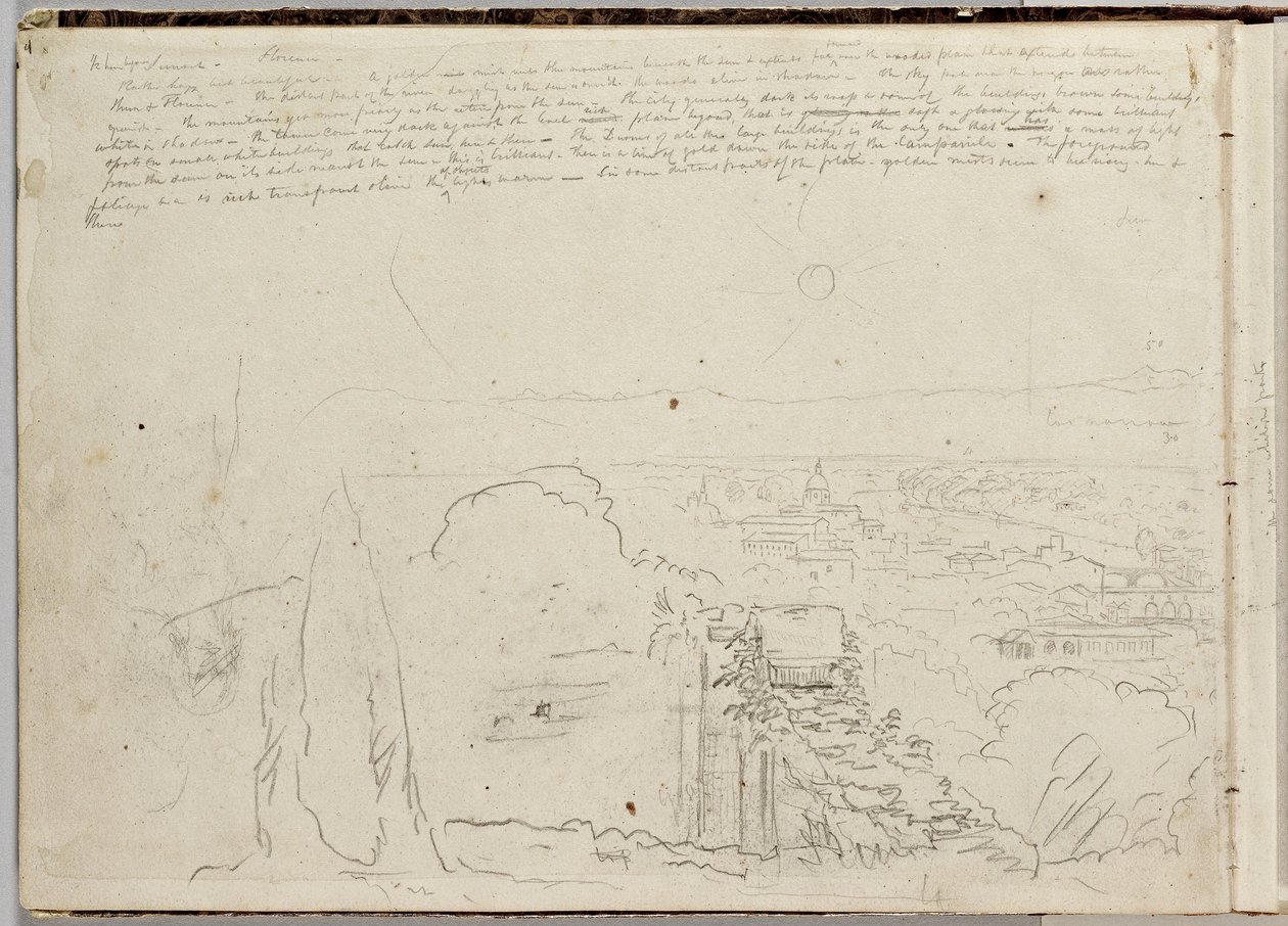Panorama de Florence, vers 1831 - Thomas Cole
