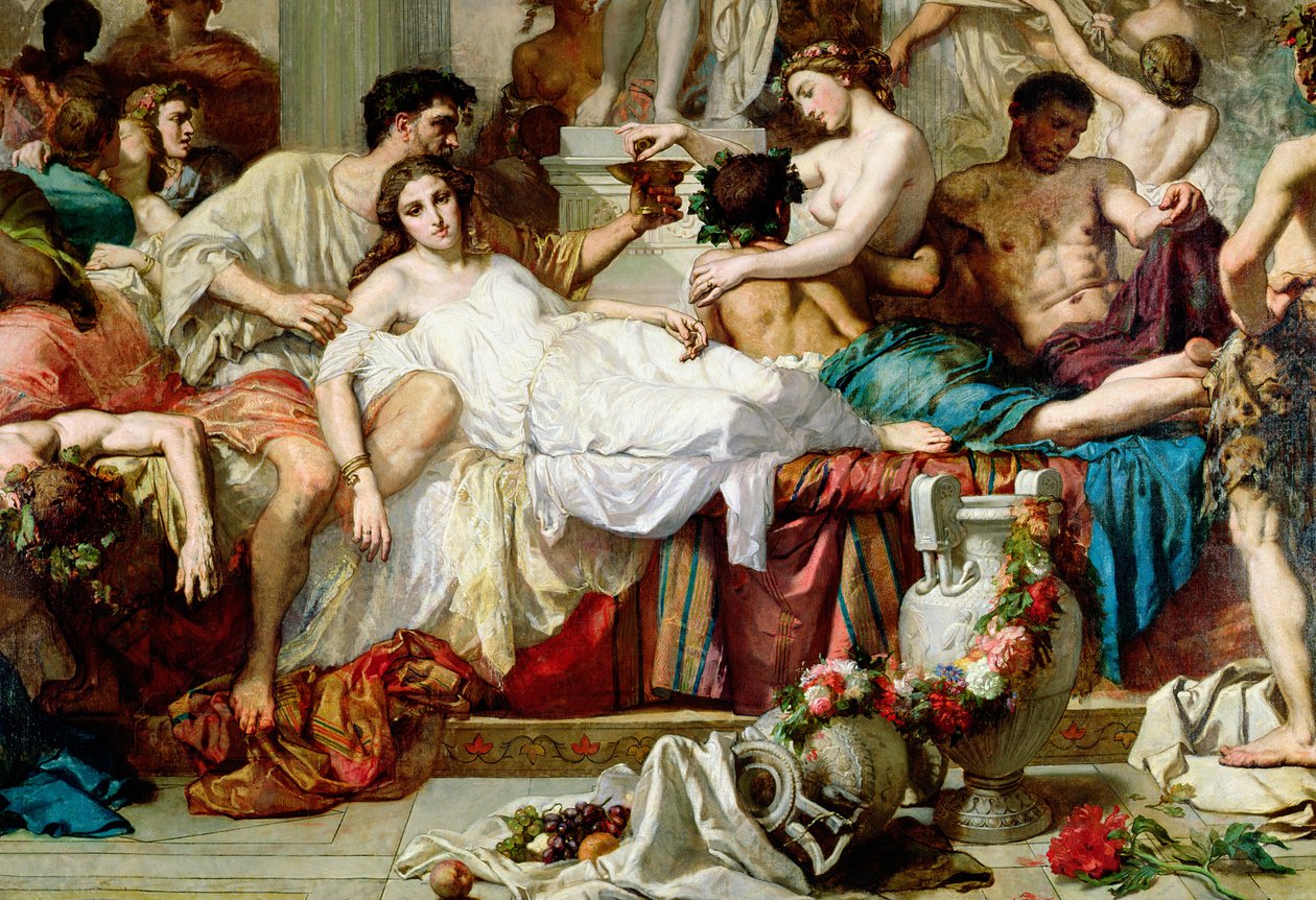 Les Romains de la Décadence (détail) - Thomas Couture