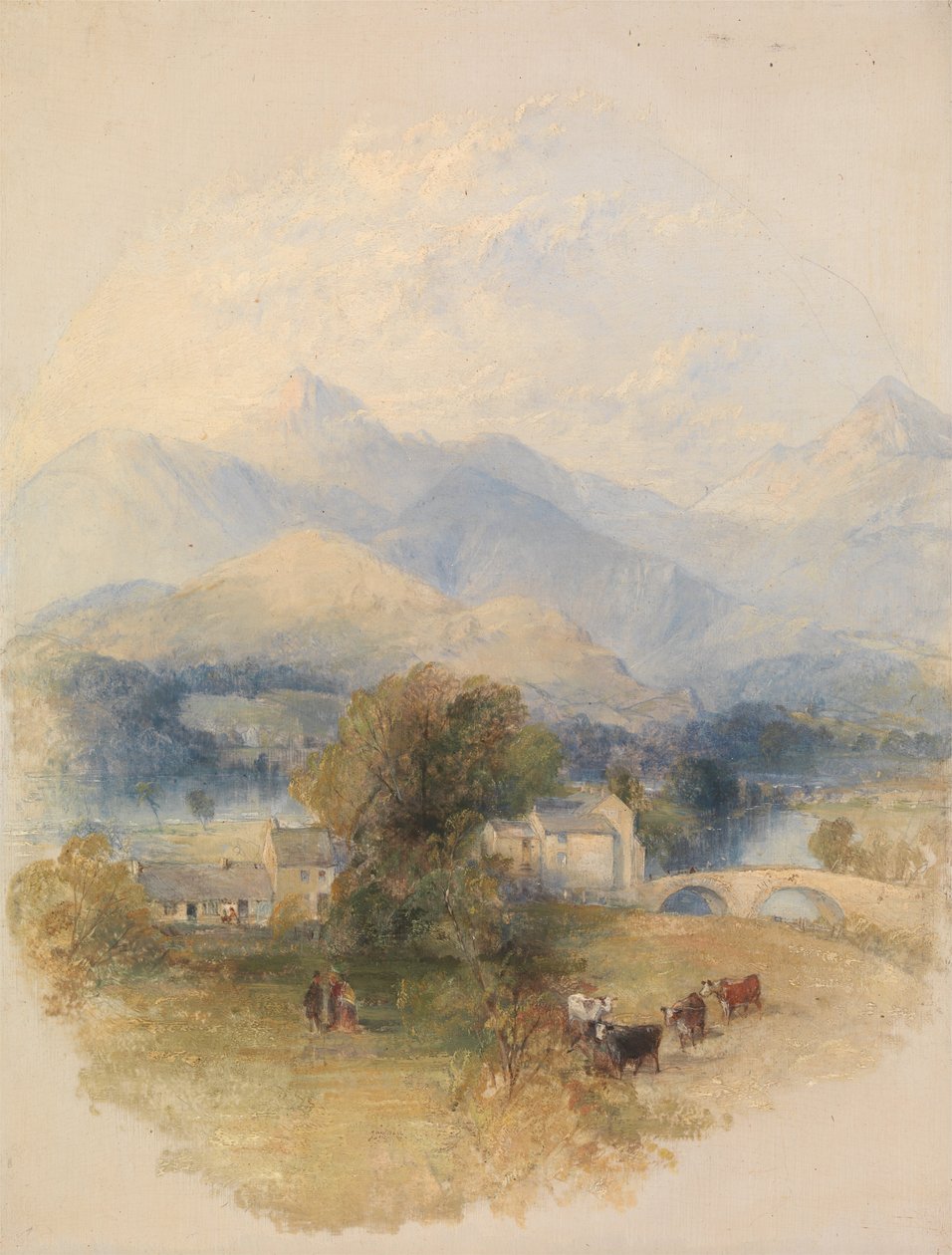 Vue de la maison de M. Southey, Keswick - Thomas Creswick