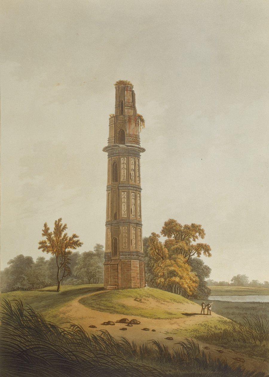Une pagode, gravée par Joseph Constantine Stadler, publiée par Edward Orme, 1804 - Thomas Daniell