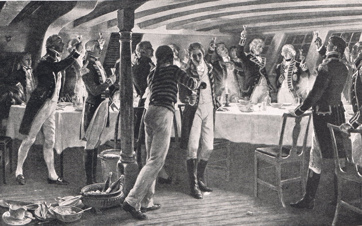 La veille de la bataille de Copenhague, illustration de 