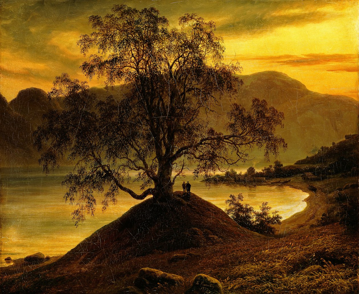 Vieux bouleau au Sognefjord - Thomas Fearnley