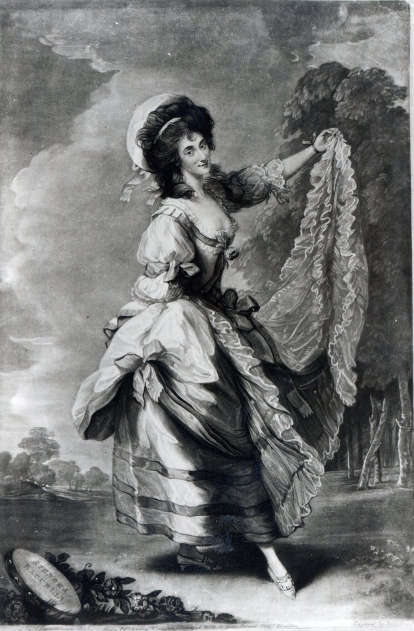 Giovanna Baccelli, gravée par John Jones - Thomas Gainsborough