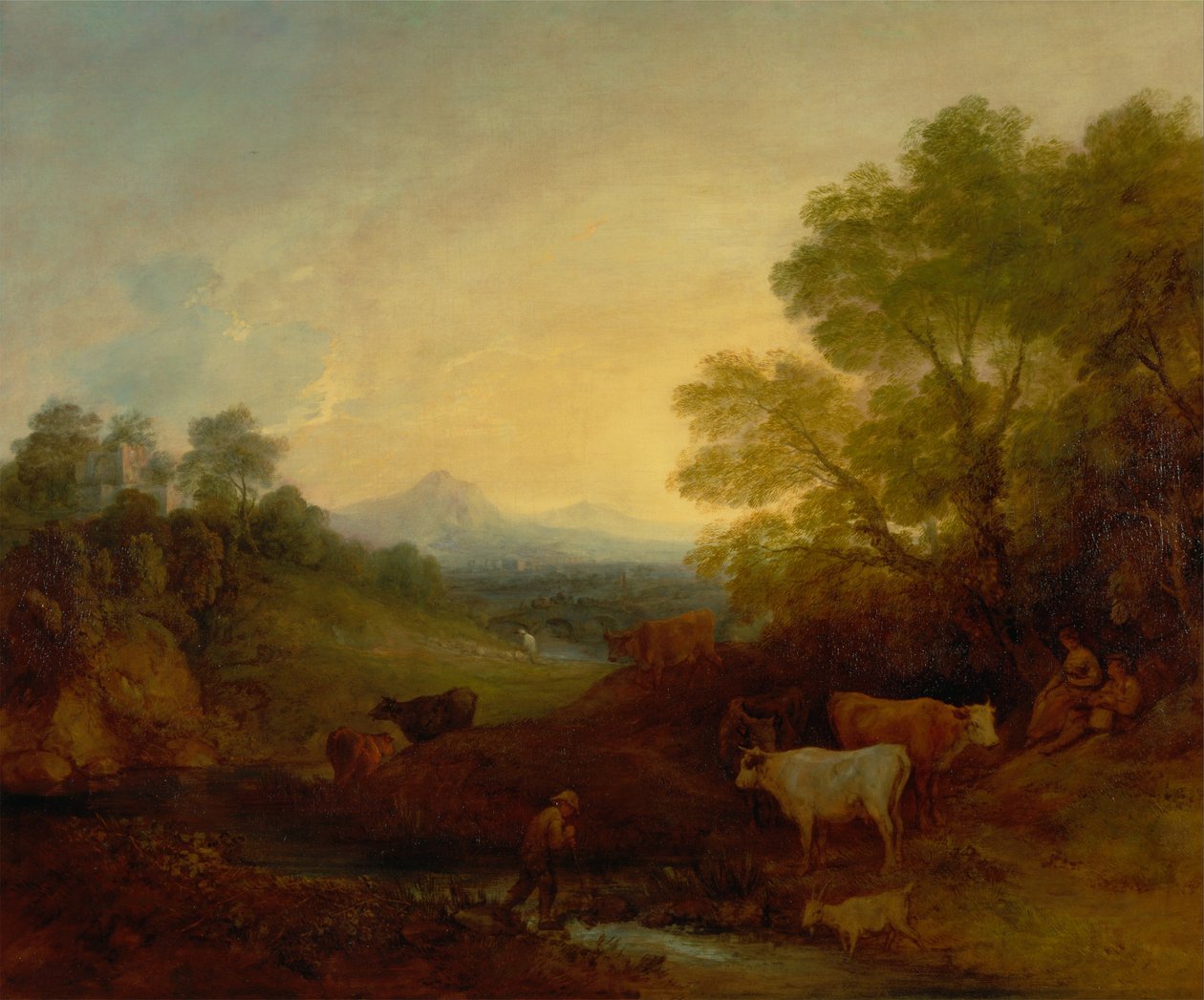 Paysage avec bétail - Thomas Gainsborough