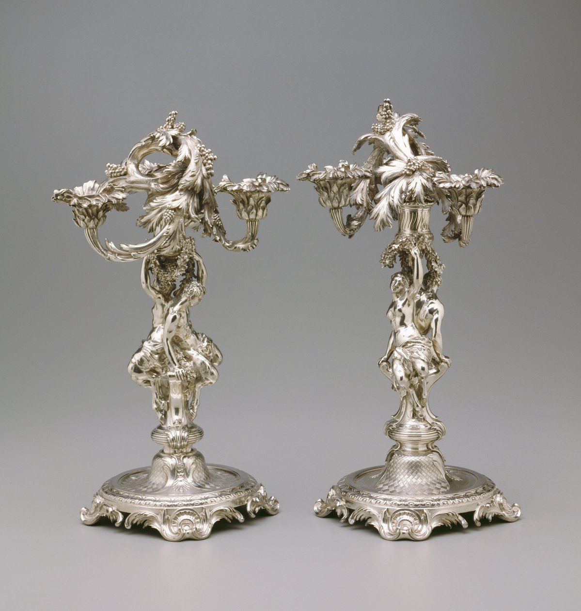 Paire de candélabres, vers 1732 - Francois Thomas Germain