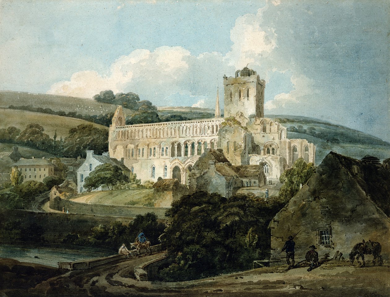 Abbaye de Jedburgh depuis le sud-est - Thomas Girtin