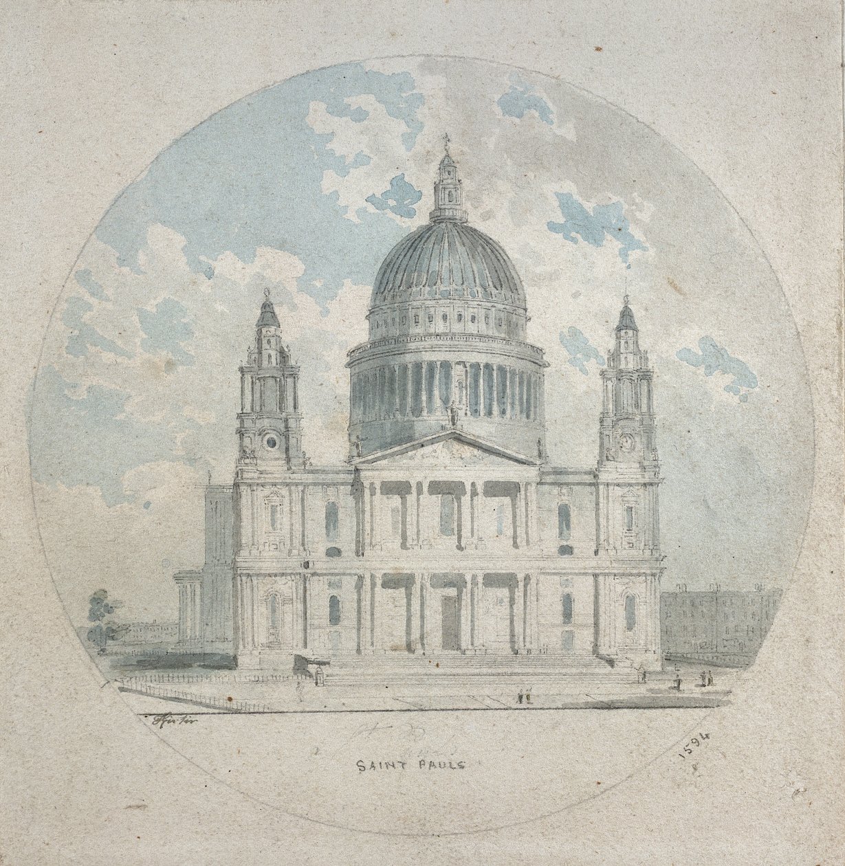 Cathédrale Saint-Paul, vers 1790 - Thomas Girtin