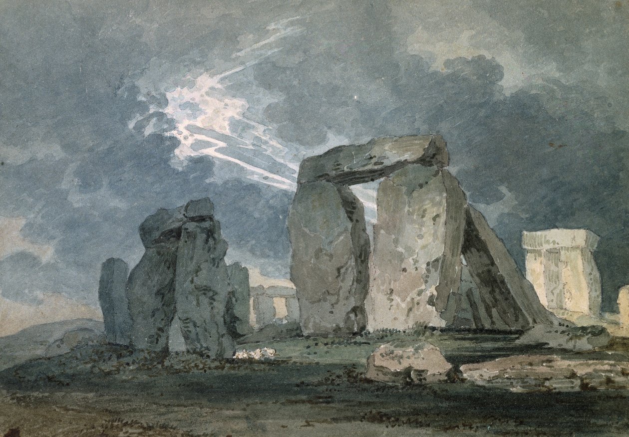 Stonehenge pendant un orage, vers 1794 - Thomas Girtin