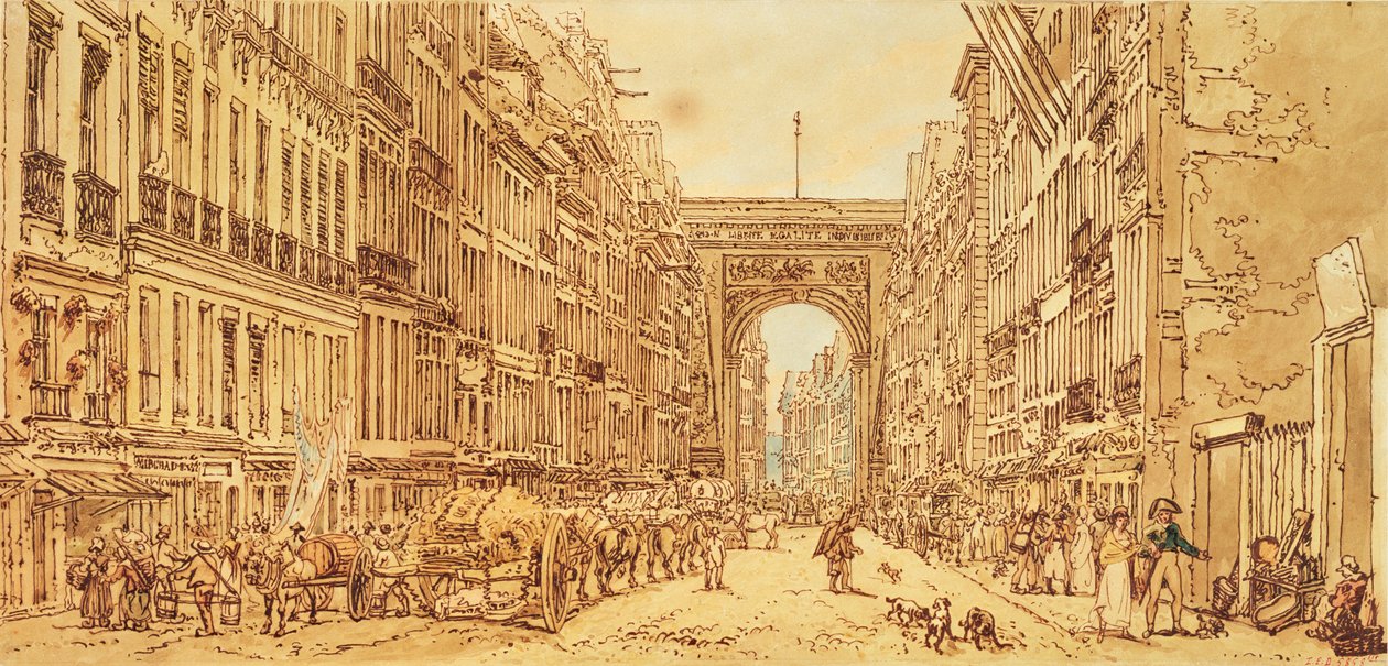 Le Faubourg et la Porte Saint-Denis, 1801 - Thomas Girtin