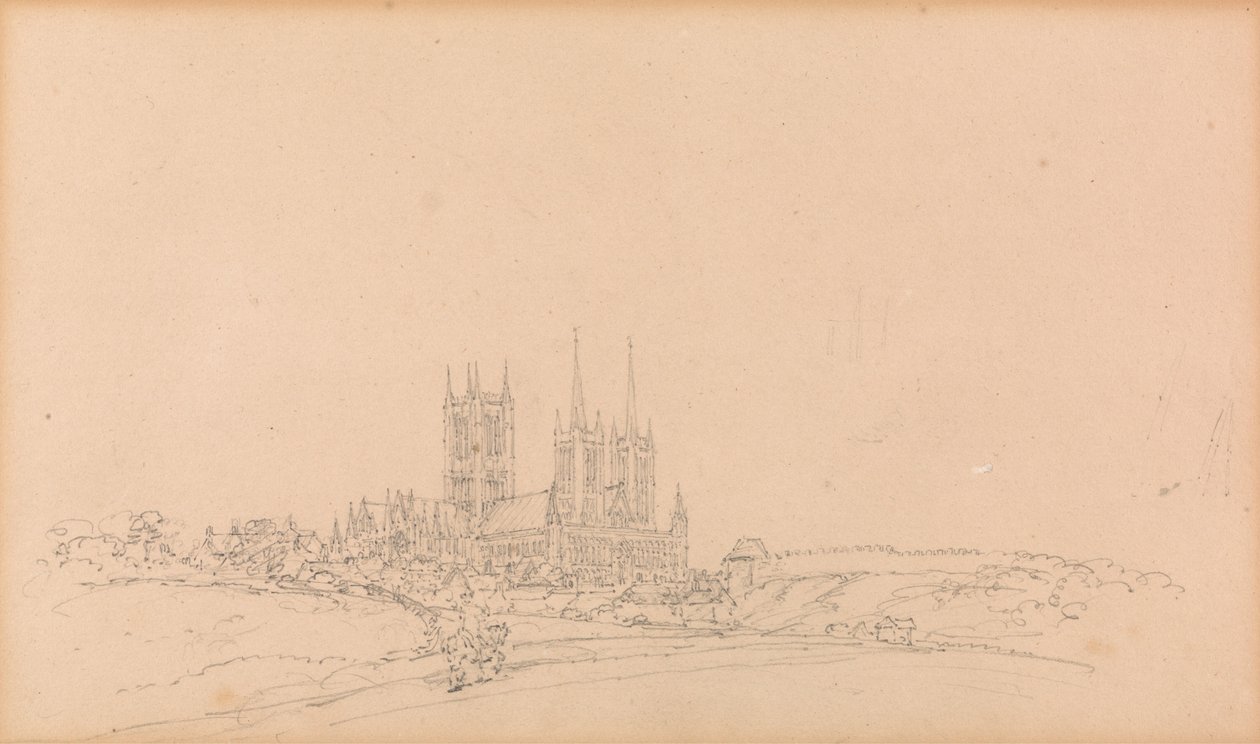Vue de la cathédrale de Lincoln - Thomas Girtin