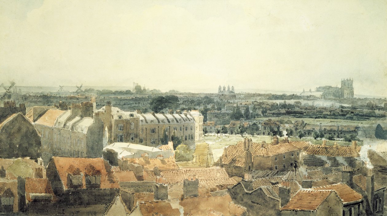 Westminster et Lambeth - Thomas Girtin