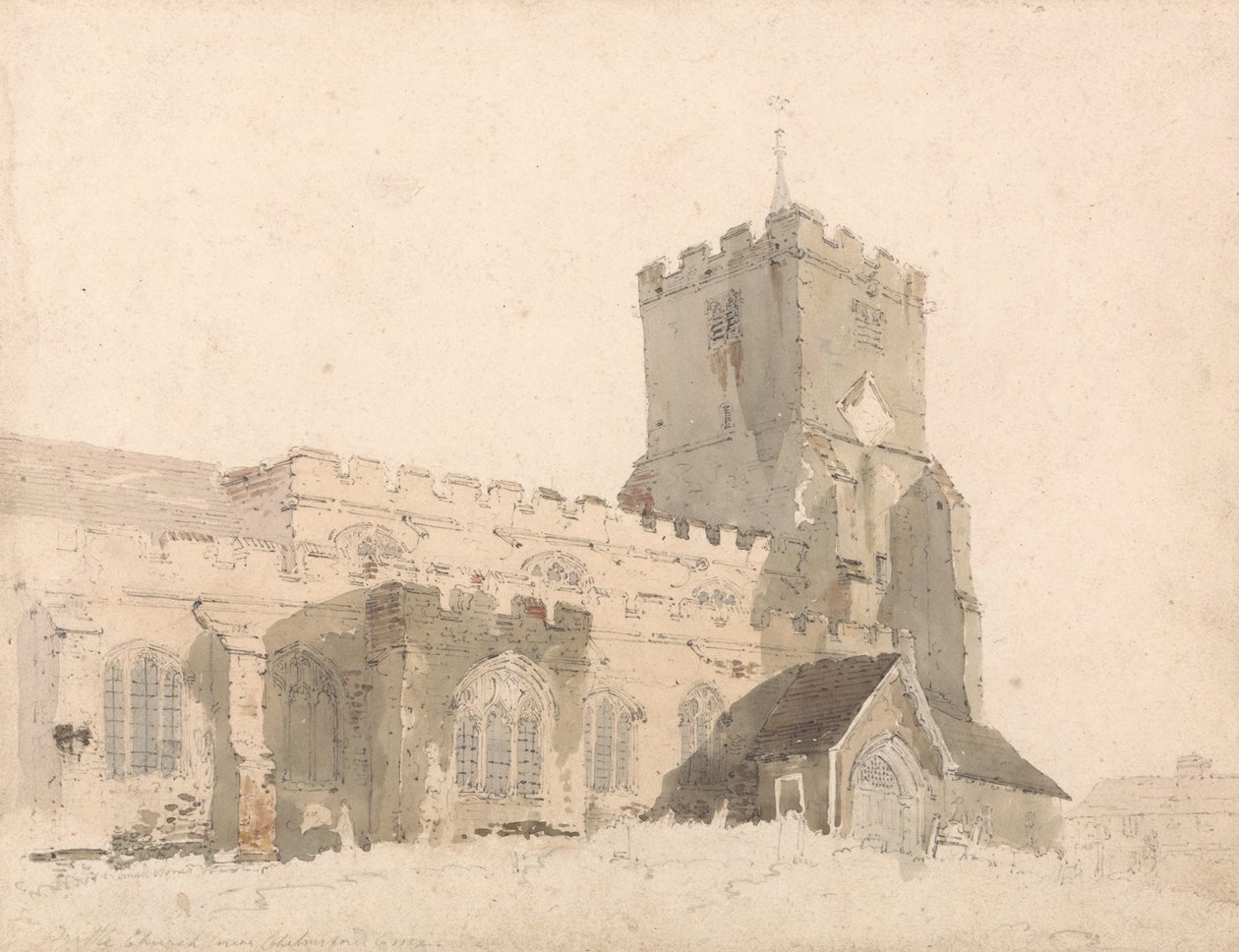 Église de Writtle, Essex - Thomas Girtin
