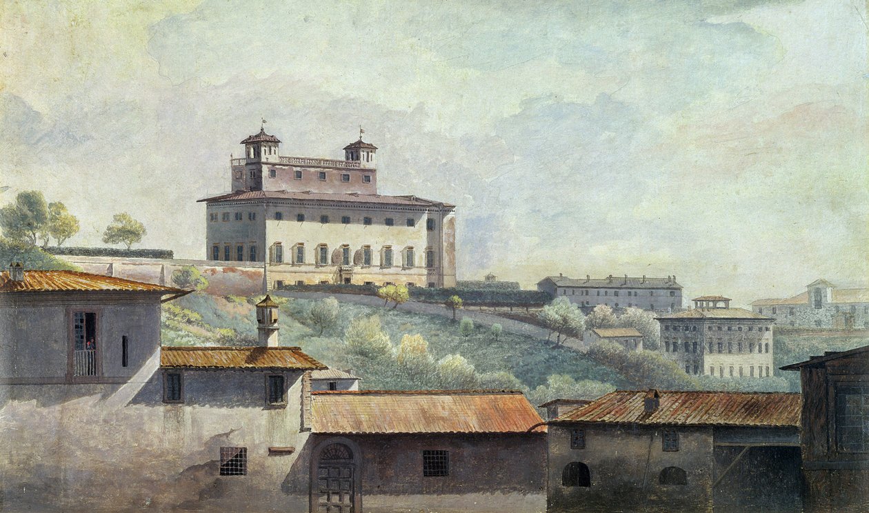 Villa Médicis, Rome, vers 1776 - Thomas Jones