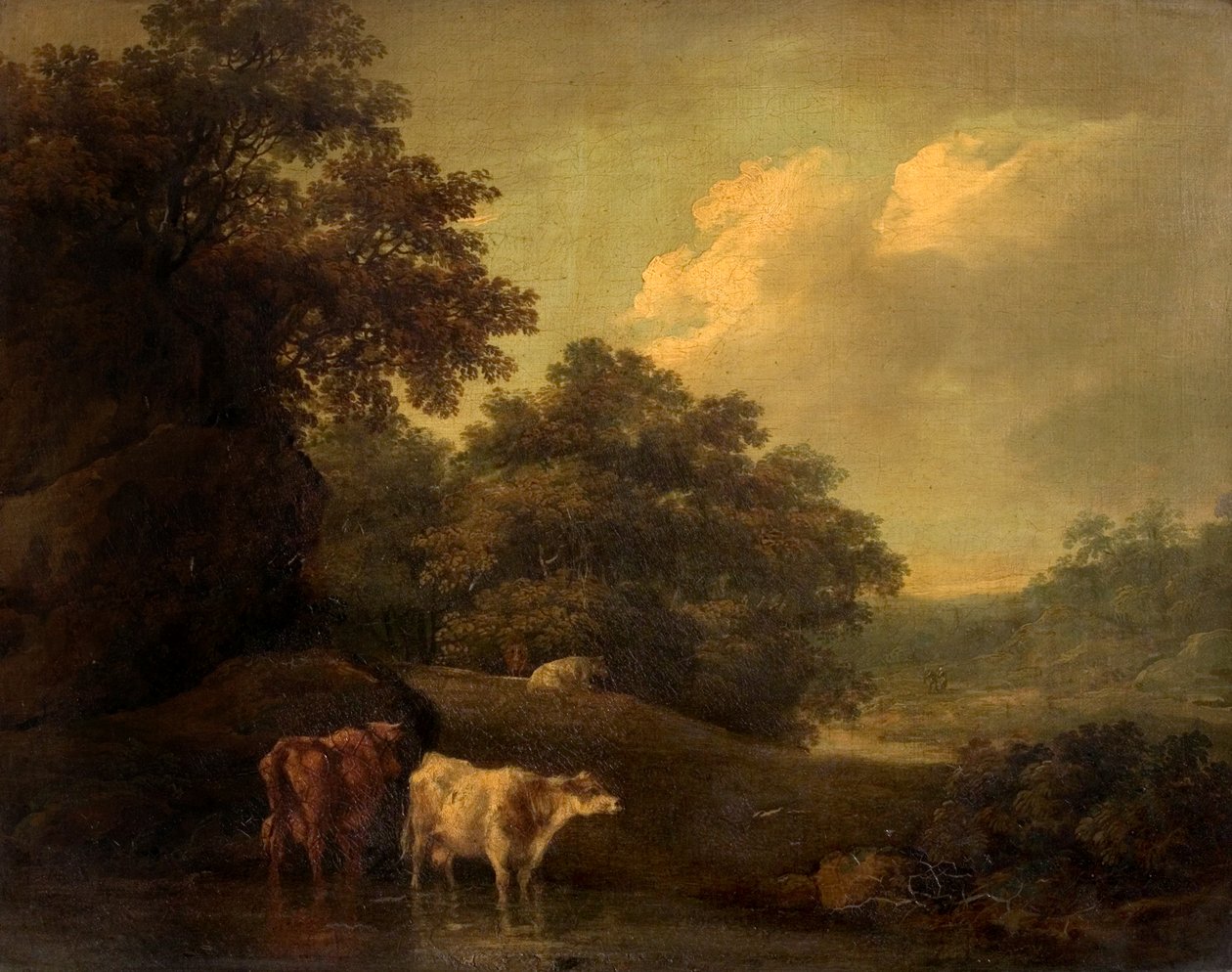 Paysage avec du bétail, 19e siècle - Thomas Jones Barker