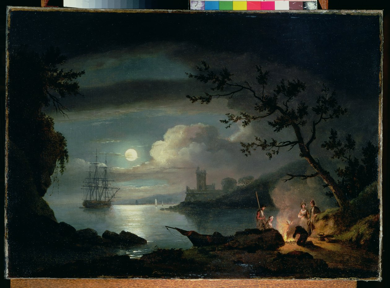 Teignmouth au clair de lune - Thomas Luny