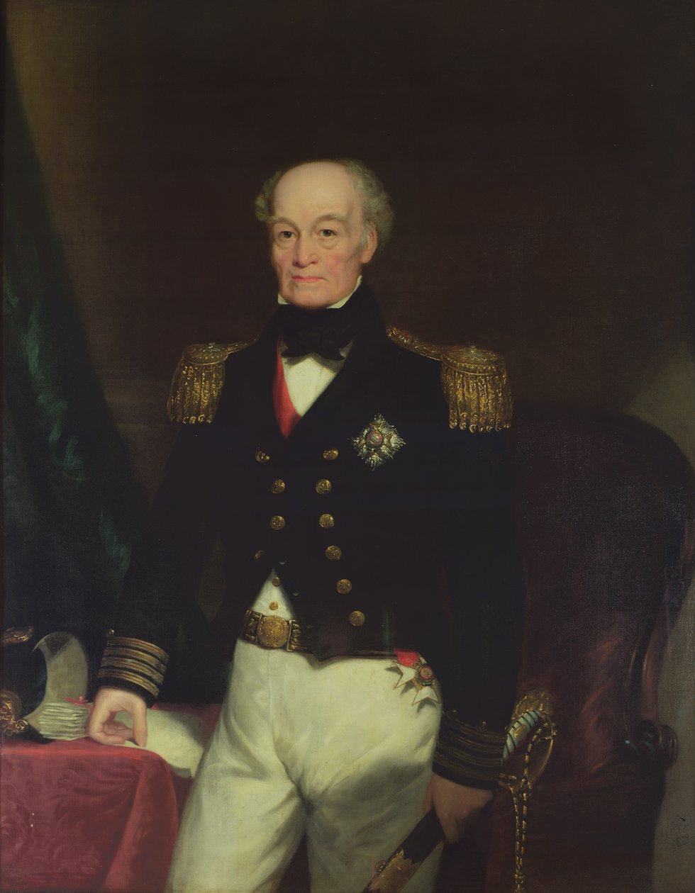 Portrait de Sir Thomas Byam Martin (1773-1854) 1852 - Thomas Mackay
