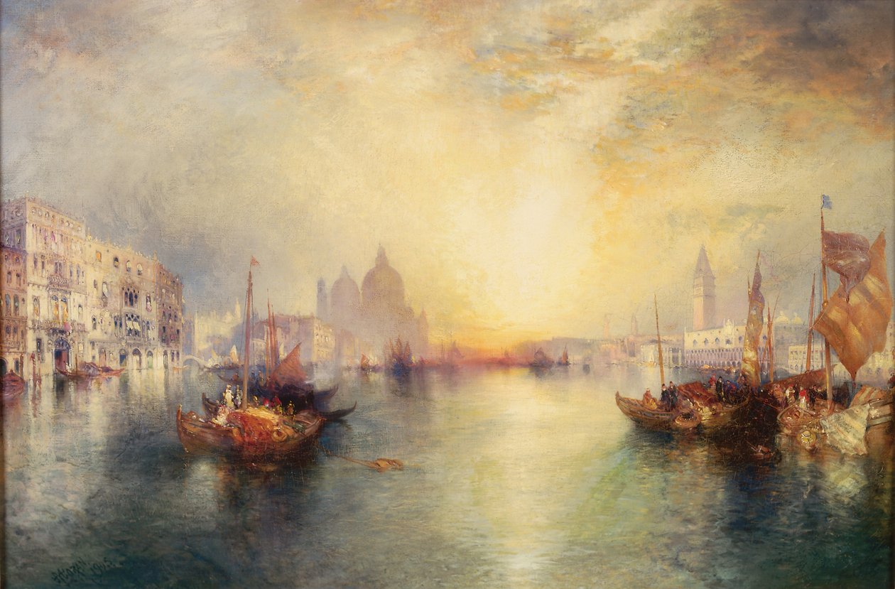 Entrée du Grand Canal, Venise, 1905 - Thomas Moran