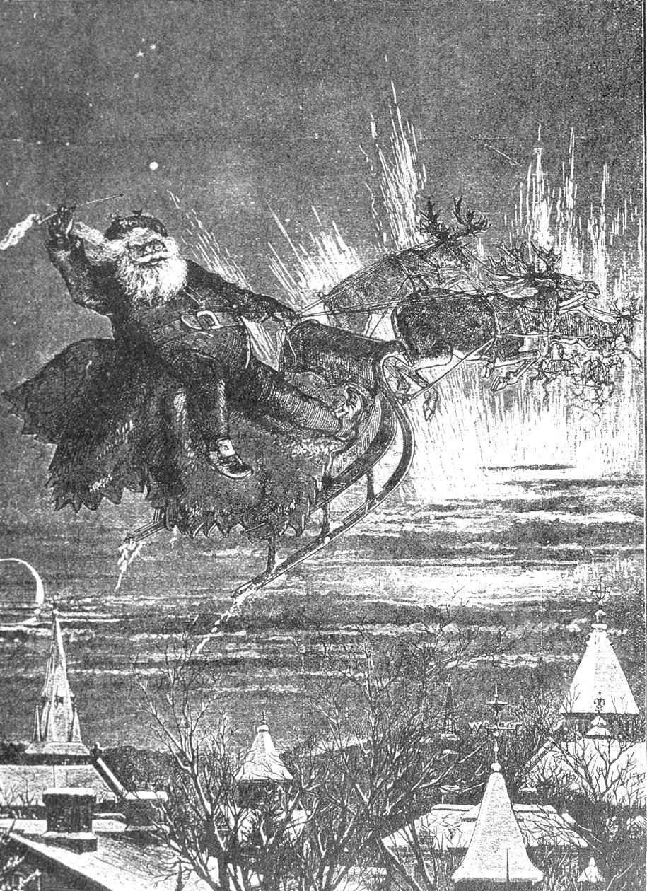 Une visite de Saint-Nicolas, années 1860 - Thomas Nast
