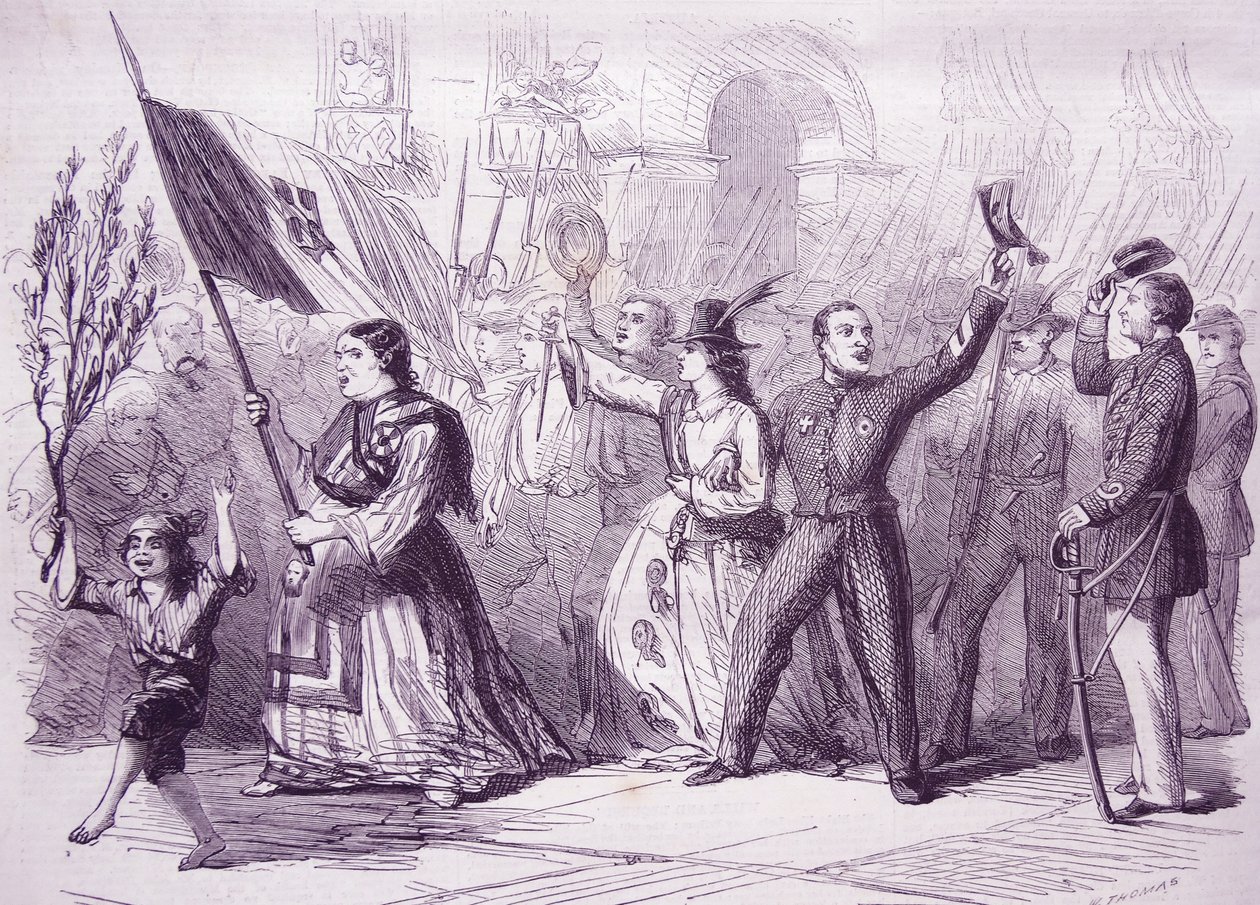 La révolution à Naples, 1860 - Thomas Nast
