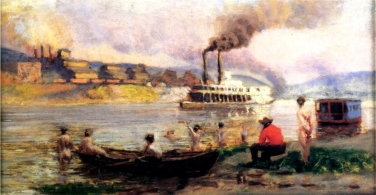 Bateau à vapeur sur l
