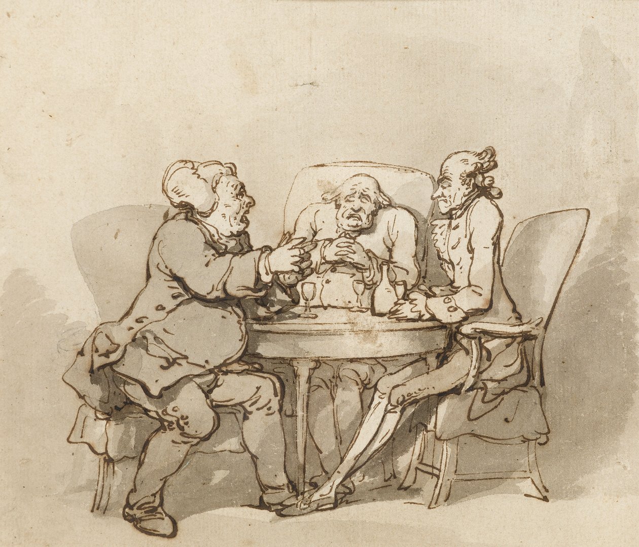 Un bavard mort - Thomas Rowlandson