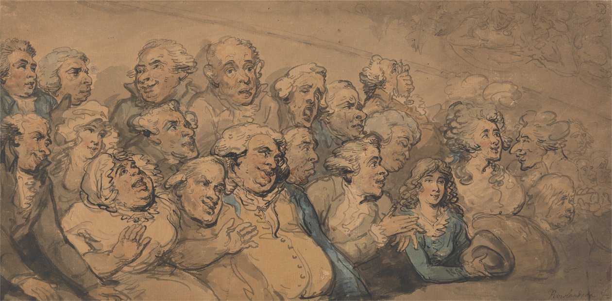 Une audience au théâtre de Drury Lane - Thomas Rowlandson