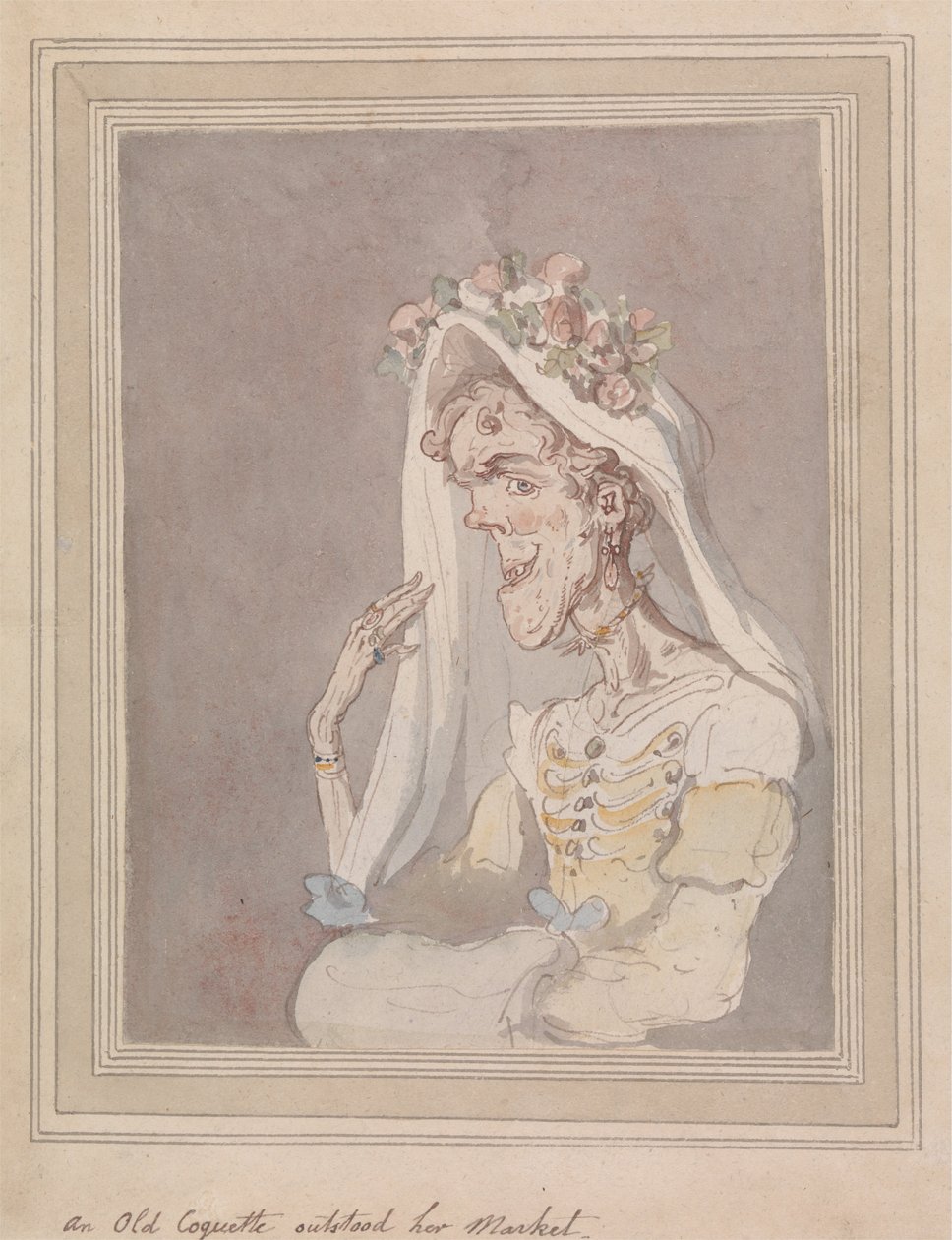 Une vieille coquette a dépassé son marché - Thomas Rowlandson