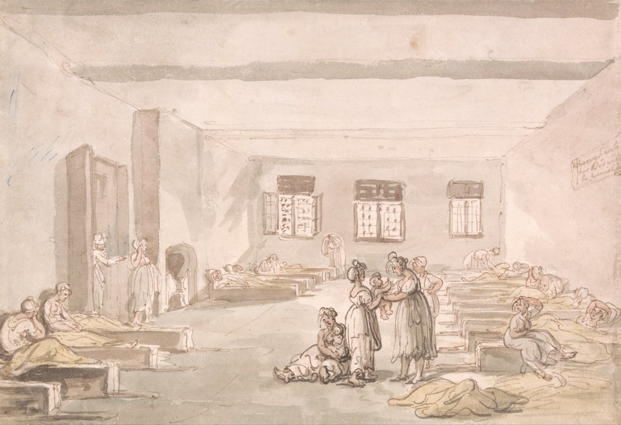 Bridewell, la salle de passage, maison de correction - Thomas Rowlandson