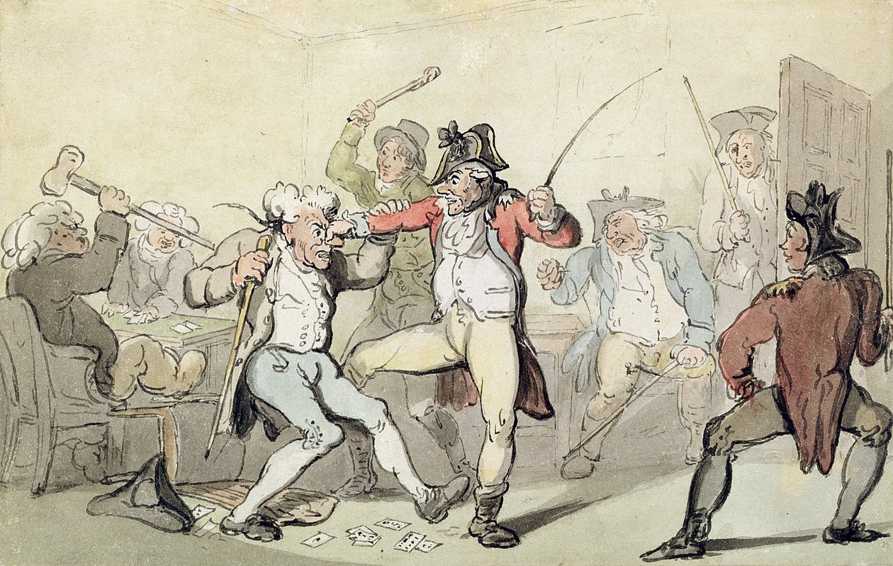 Tricher aux cartes - Thomas Rowlandson