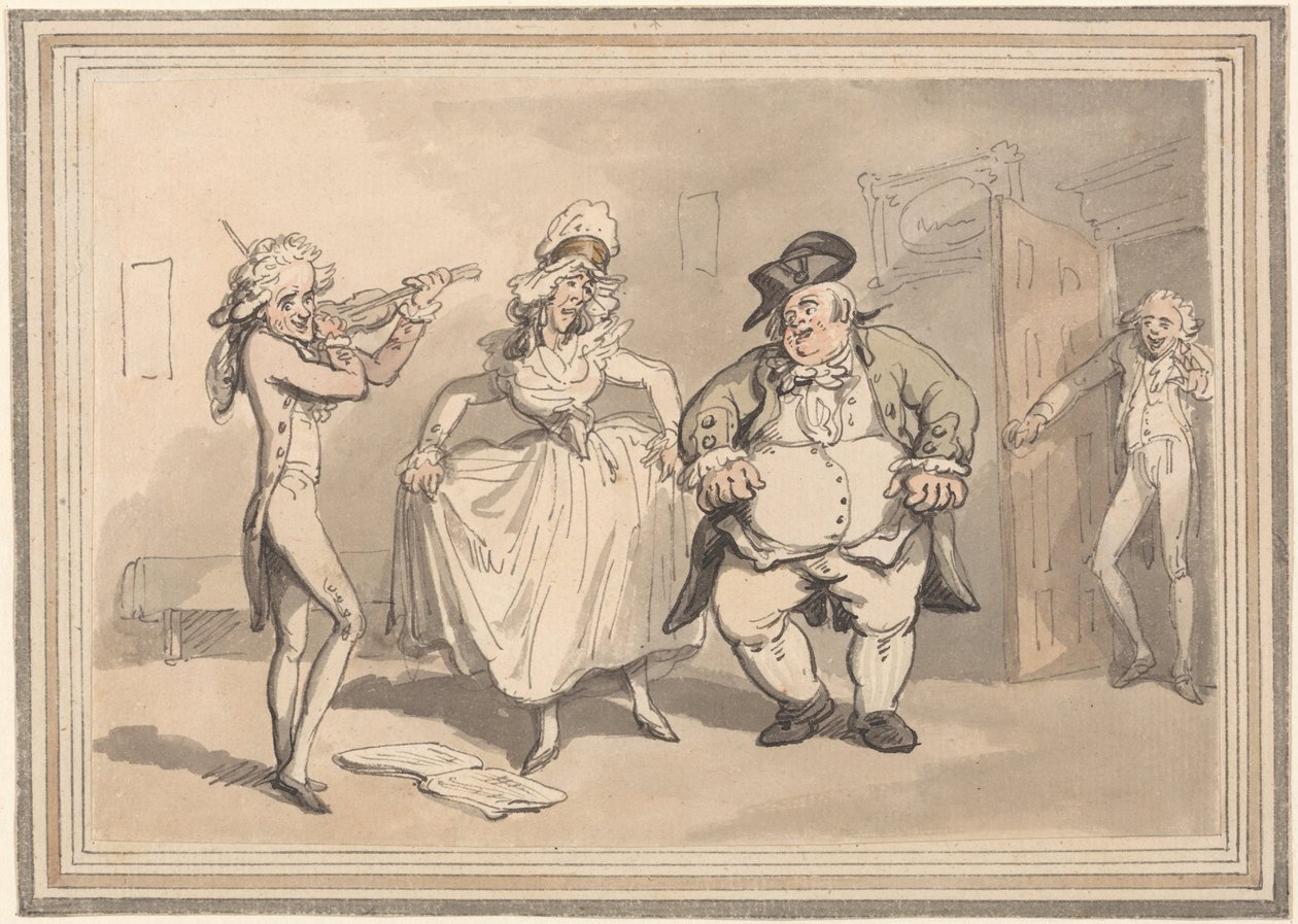 Les Conforts de Bath - Pratique Privée Avant le Bal - Thomas Rowlandson