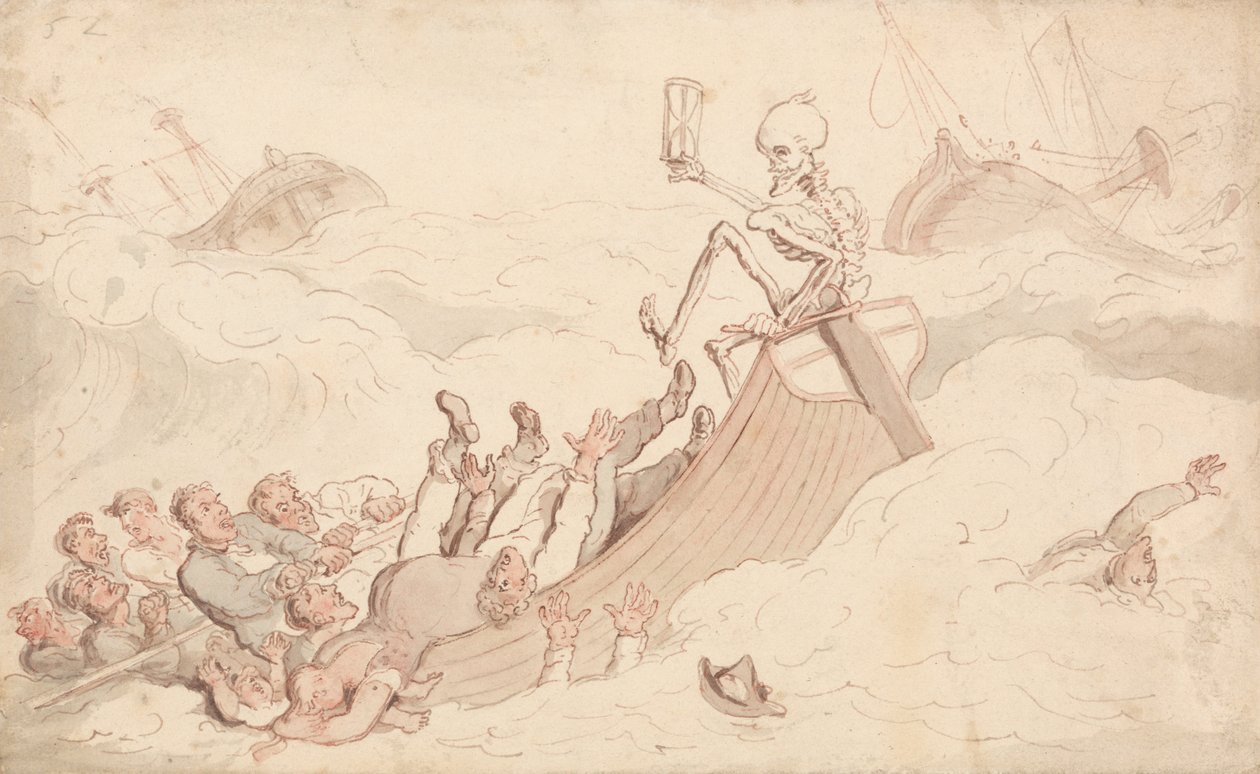 La Mort devenue pilote - Thomas Rowlandson