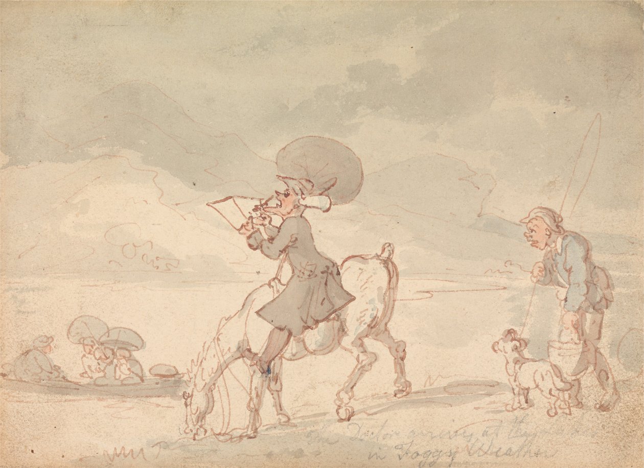 Le Dr Syntax dessinant le lac - Thomas Rowlandson