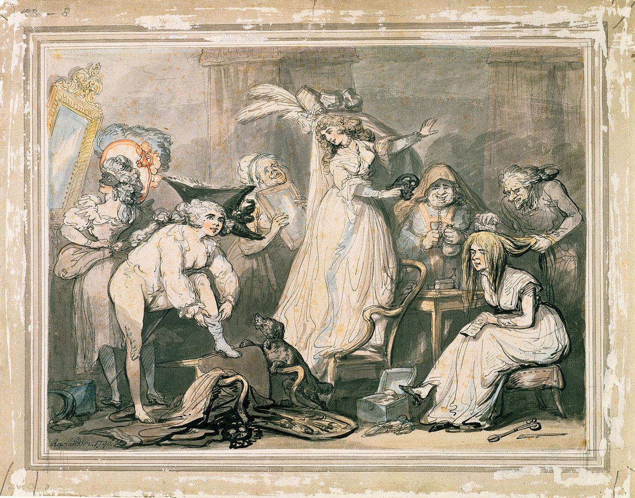 Préparation pour un Bal Masqué, 1790 - Thomas Rowlandson