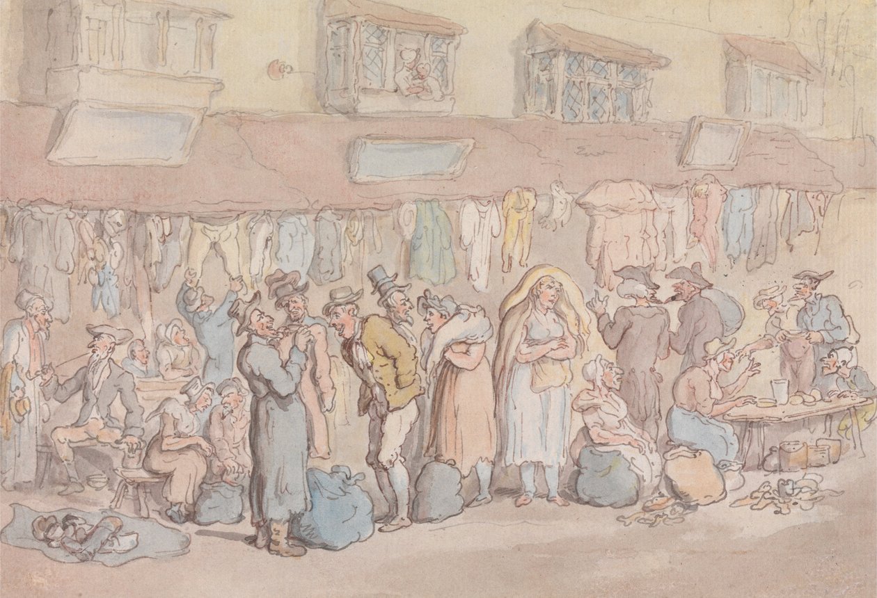 Foire aux haillons ou Rosemary Lane - Thomas Rowlandson