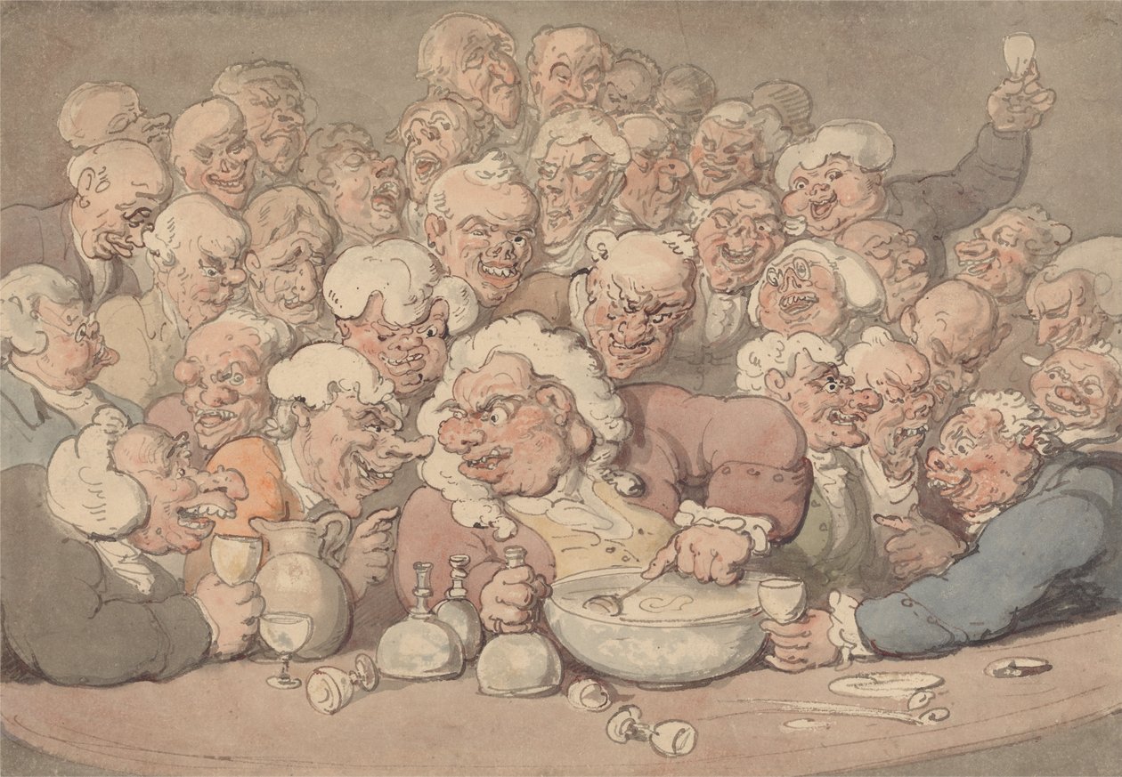 Servir du punch - Thomas Rowlandson