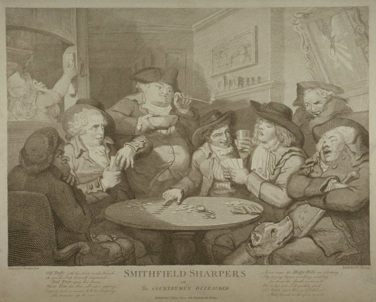 Les escrocs de Smithfield, ou les paysans fraudés, c.1787 - Thomas Rowlandson