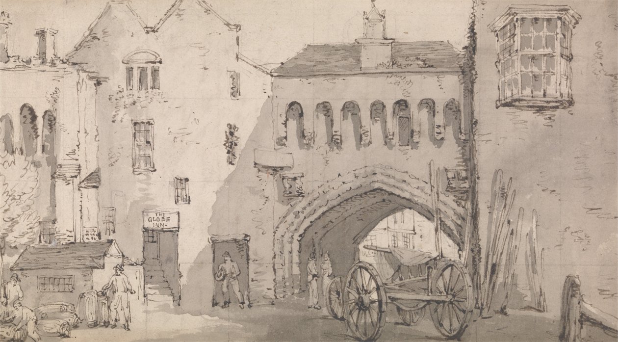 Southampton, la Watergate et le Globe Inn - Thomas Rowlandson