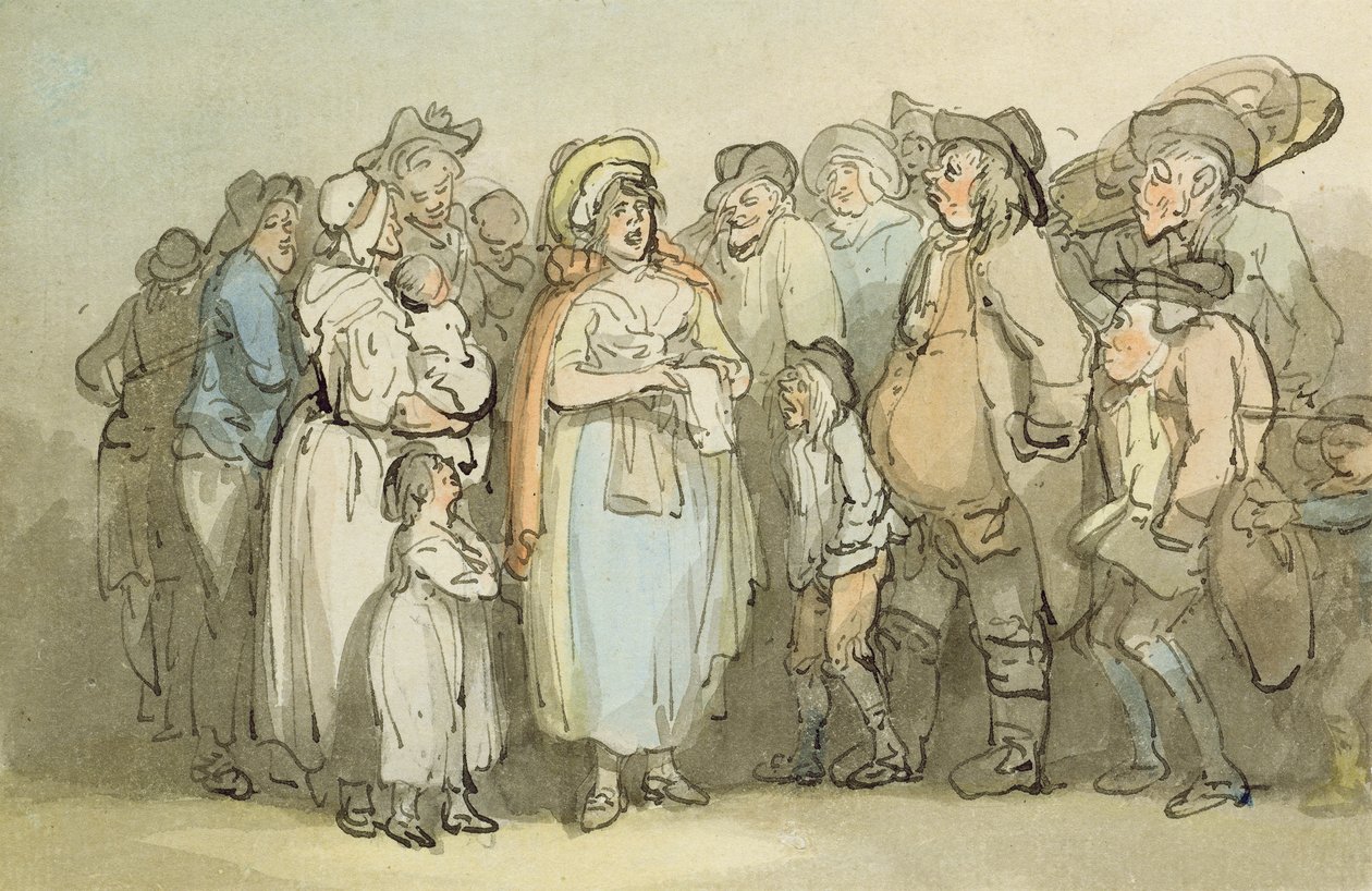 Le chanteur de ballades - Thomas Rowlandson