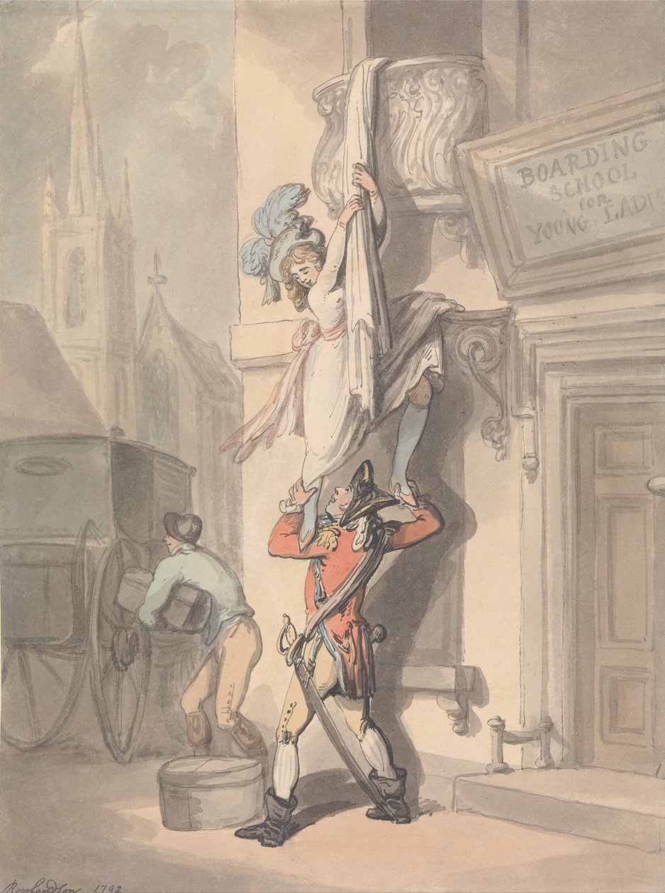 La fuite - Thomas Rowlandson