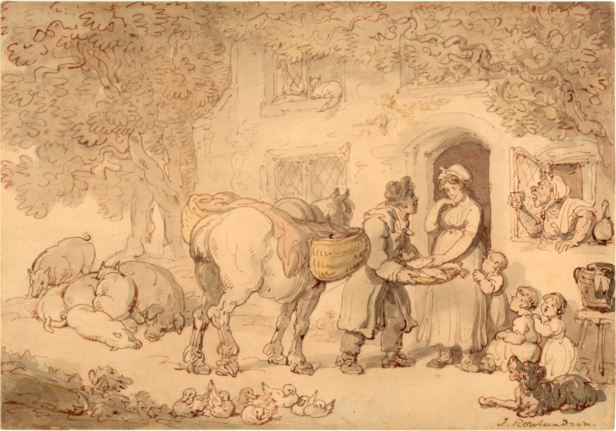 Le vendeur de poissons - Thomas Rowlandson