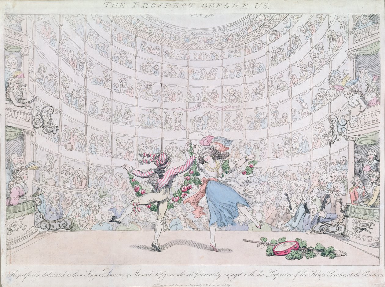 Le Panthéon, Oxford Street, publié par S.W. Fores, 1791 - Thomas Rowlandson