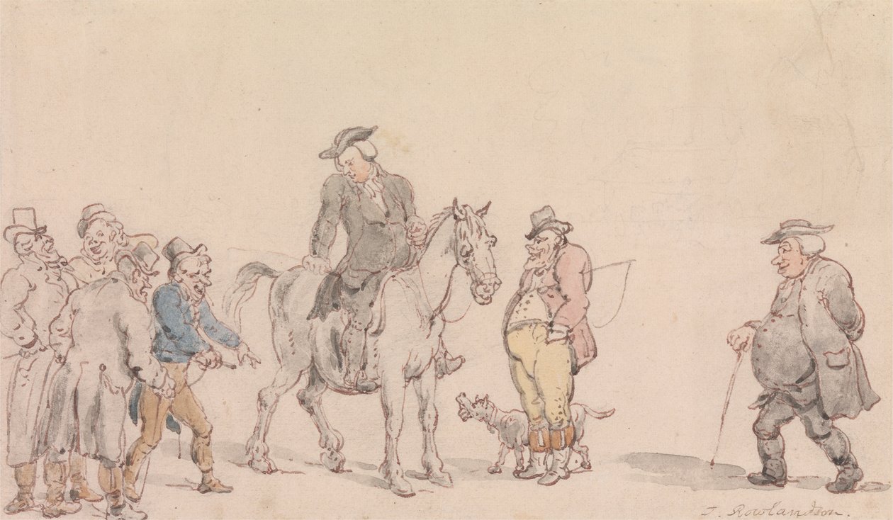 Le Vicaire de Wakefield - Le vicaire vendant son cheval - Thomas Rowlandson