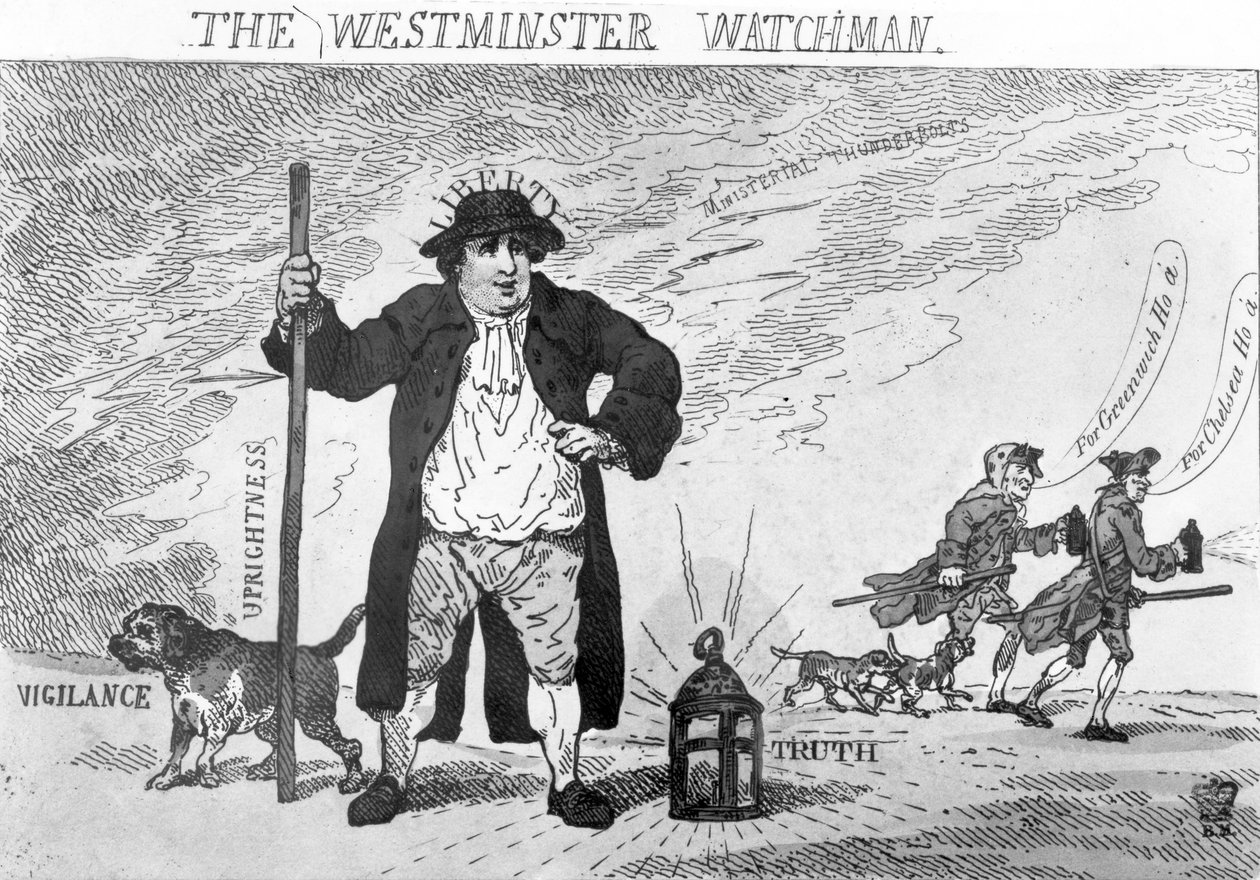 Le veilleur de Westminster - Thomas Rowlandson