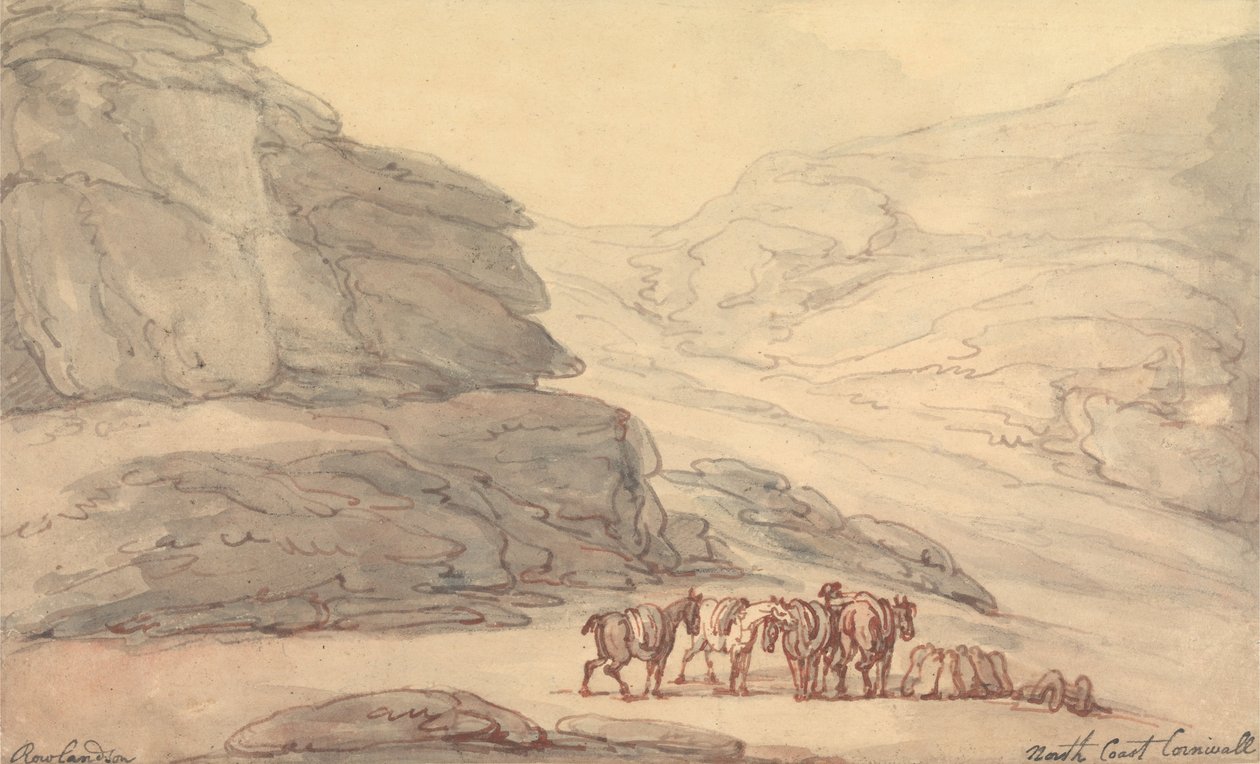 Vallée des pierres, Lynton, Devon - Thomas Rowlandson
