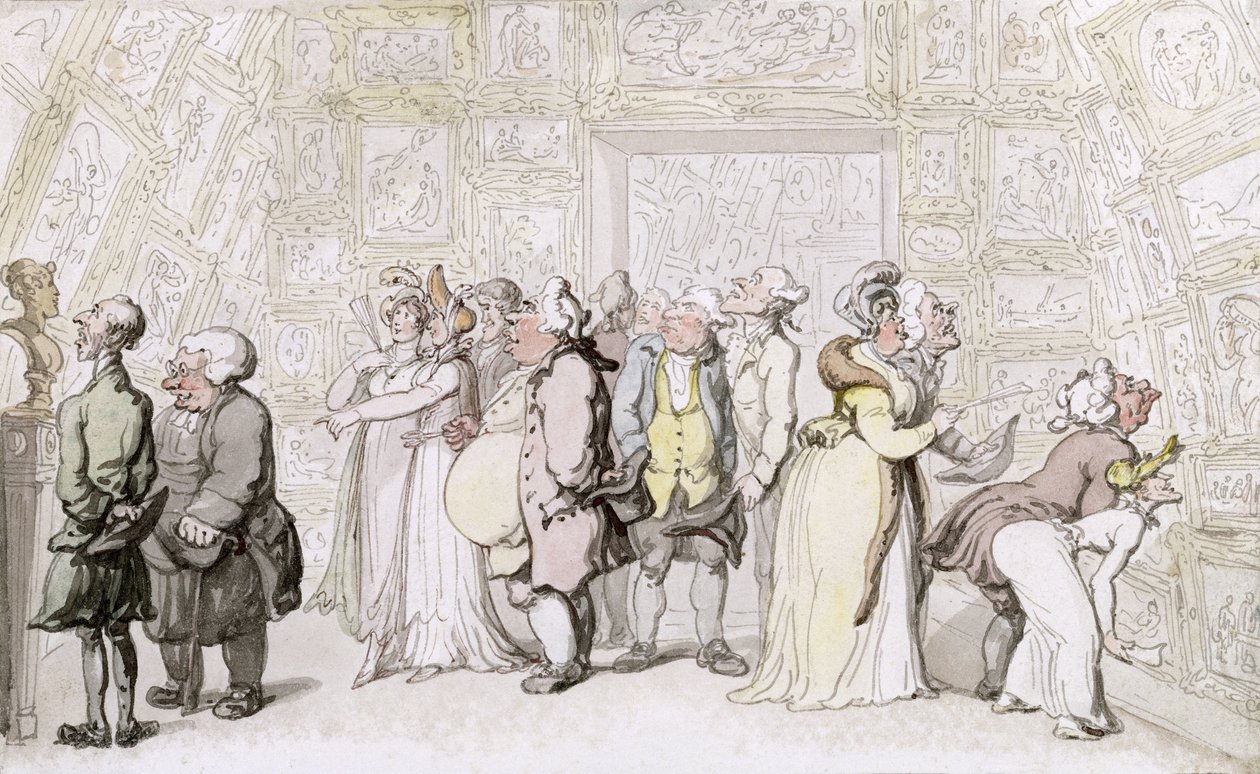 Exposition à la Royal Academy, vers 1815 - Thomas Rowlandson