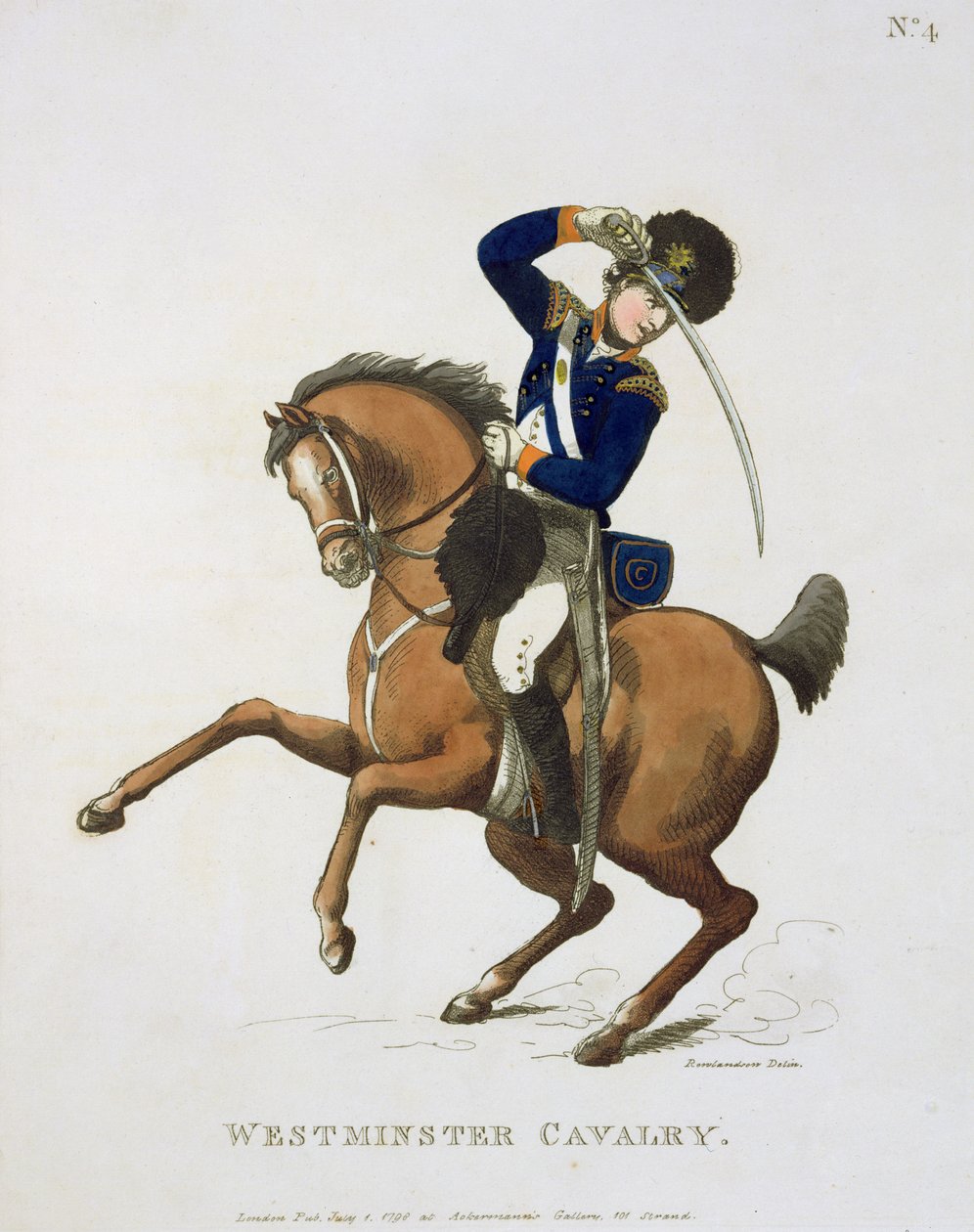 Cavalier volontaire de Westminster, planche 4 de 