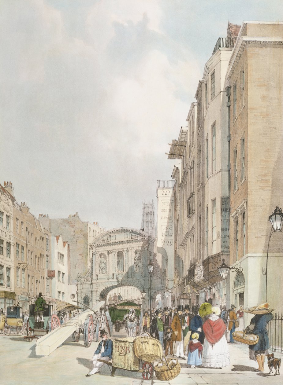 Temple Bar, depuis le Strand, de 