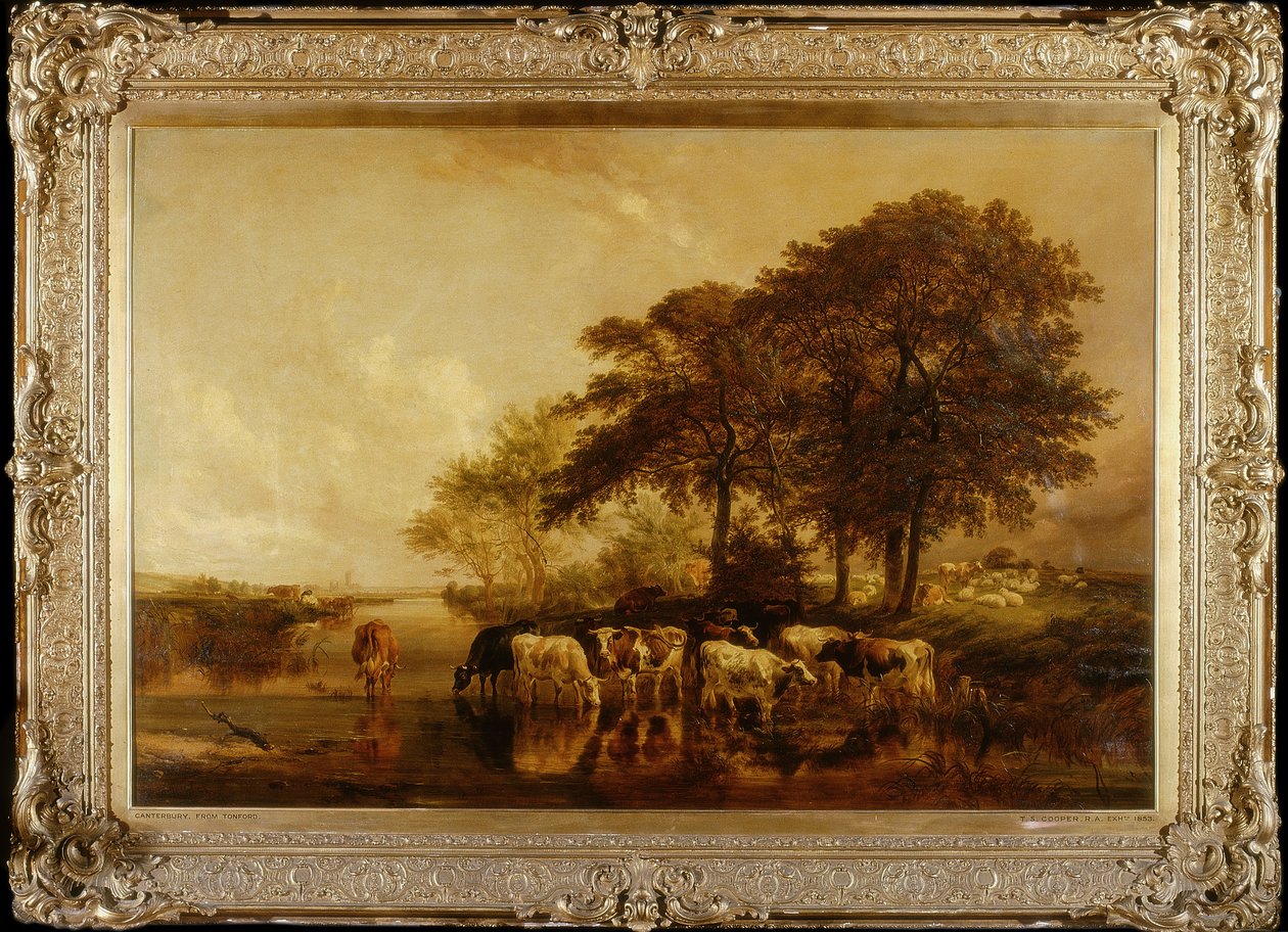 Canterbury depuis Tonford - Thomas Sidney Cooper