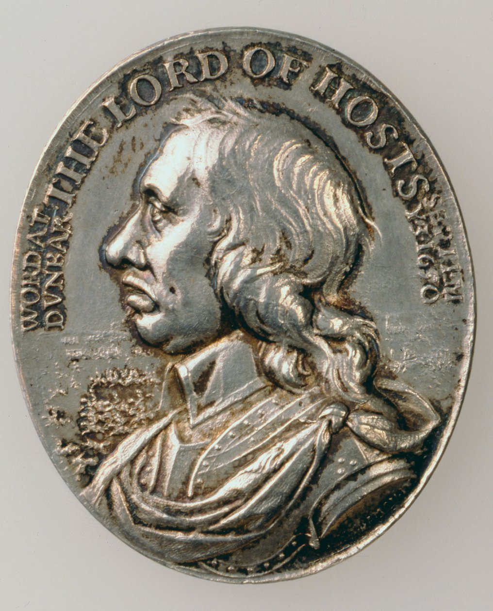 Médaille de Dunbar représentant Oliver Cromwell (1599-1658) 1650 (avers) - Thomas Simon
